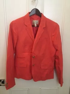 J CREW Coral  SCHOOLBOY  Style Jacket Size 6 • $30
