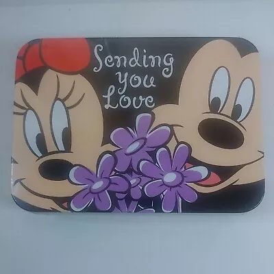 New Vintage Disney Applause Mickey And Minnie Decorative Tin Sealed 4 ×5.5  • $7.99