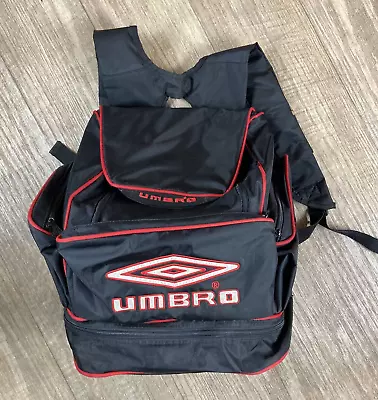 Umbro Vintage 90s Backpack Black Red  • £26.99