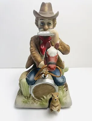 Melody In Motion Wild West Willie Porcelain Hand Painted Figure Clown By Waco • $52