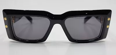 Balmain B-VI Sunglasses BPS-128C Blue & Gold With Brown Gradient Lenses NIB • $398.36