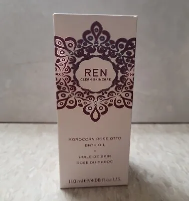 £22.56 • Buy REN Clean Skincare Moroccan Rose Otto Bath Oil 3.7oz