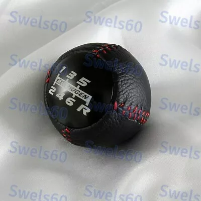 For JDM Mugen Leather Shift Knob Speed Black 5 • $53.90