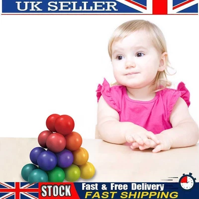 £6.99 • Buy Magic Ball Cube Colorful Magnetic Cube Novelty Magic Ball Toys As Children Gift 