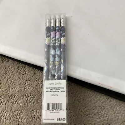 Vera Bradley Mechanical Pencils Set Of 4 Chrysanthemum Crush NEW IN PACKAGE • $13.30