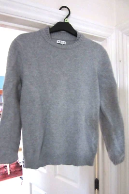 £4.99 • Buy REISS Mens Jumper Grey Round Neck Wool Rich Cashmere Knitted Pullover Large L