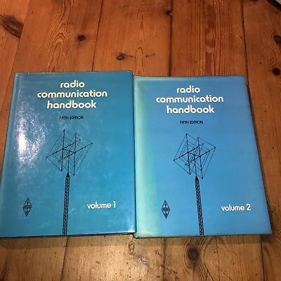 RSGB 5th Edition Radio Communication Handbook Volume 1 + 2 - GK40 • £10