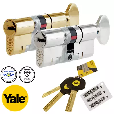 Yale Platinum Thumb Turn Euro Cylinder Lock Anti Snap UPVC And Composite Doors  • £29.99
