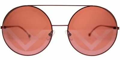 £101.86 • Buy New FENDI Run Away Fashion Sunglasses FF 0285 C9A Red Metal / Coral Red Lens
