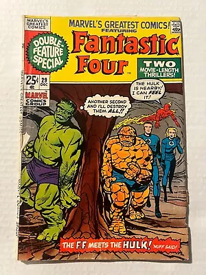 Marvel's Greatest Comics #29 Fantastic Four #12 Jack Kirby Cover And Art 1970 • $10