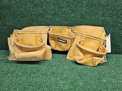 Husky Contractor Leather Suede Heavy Duty Riveted Pouch/Pocket/Tool Belt/32 -46  • $29.99