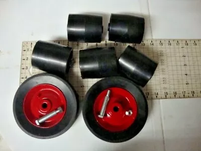 Wheel Horse Lawn Mower Deck Rollers Nos 108798 Bolts Deck Wheels 110506 Vintage • $74.99