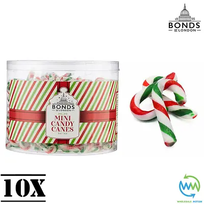 10 X Mini CANDY CANES Christmas PEPPERMINT Flavour RETRO SWEETS 5g Xmas Mint UK • £2.99