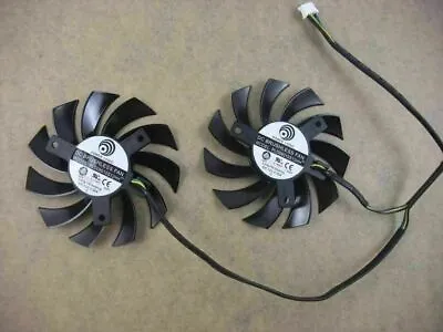 75mm Video Card Dual Fan MSI GTX 560 570 R6970 Twin Frozr PLD08010S12HH • $14