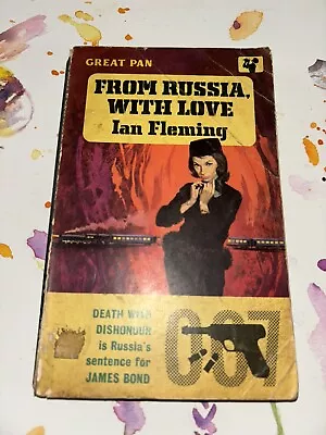 James Bond From Russia With Love By Ian Fleming PB 1962 9th Printing Pan • £2.50