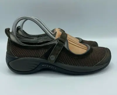 Merrell Encore Strap Mary Jane Women's 8 Black Brown Trail Hiking Shoes J66740 • $21.95