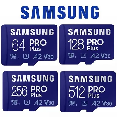 Samsung PRO Plus Micro SD 32GB 64GB 128GB 256GB 512GB Class 10 SDXC Memory Card • £5.99