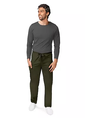 Adar Men Nurse Medical Uniform Medical Nursing Scrub Multi Pocket Tapered Pants • $22.19