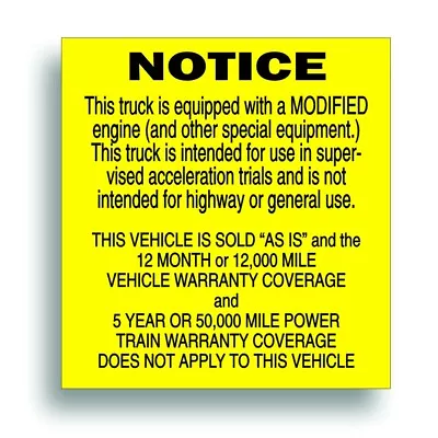 $11.88 • Buy SOLD AS IS Decal TRUCK For Mopar High Performance Or Pro Ram Street