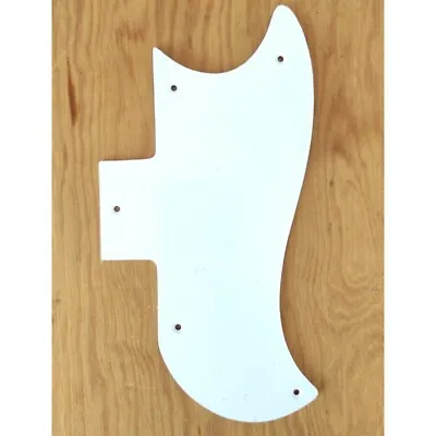 Pickguard White Fine Half Face 1 Ply For Gibson Sg 1961-1970 • $38.87