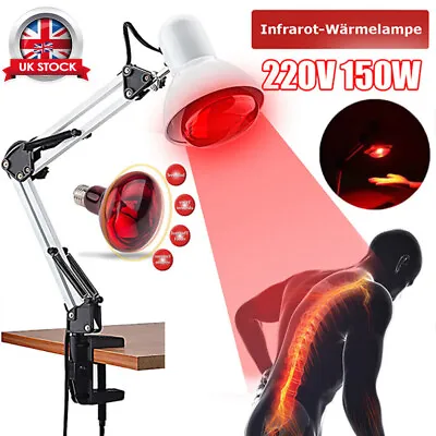 Infrared Therapy Heat Lamp Health Pain Relief Physiotherapy Red Light Fully Body • £25.58