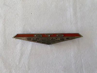 1964 - 1968 Vintage Pontiac GTO 6.5 Litre Front Side Fender Emblem Badge 9775867 • $40