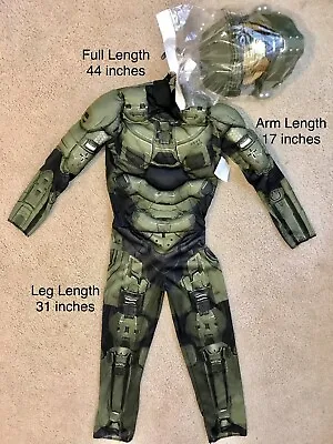 HALO Boys' Master Chief 2PC Classic Muscle Costume-M 8-10 • $19.99