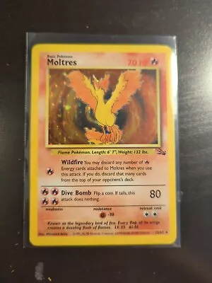 Pokémon TCG Moltres Fossil 12/62 Holo Unlimited Holo Rare • $1