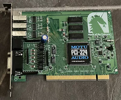 MOTU PCI-324 Professional Audio Sound Card - Used With Motu 2408 2408 MKII MK3 • $36.79