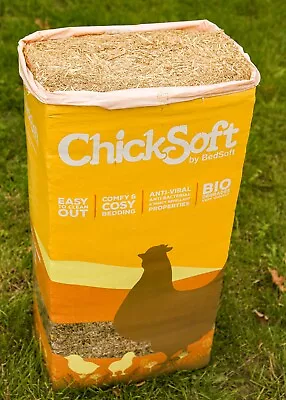 Chicksoft By Bedsoft Poultry Bedding - 16KG Quality Wheat Straw Low Dust • £16.95