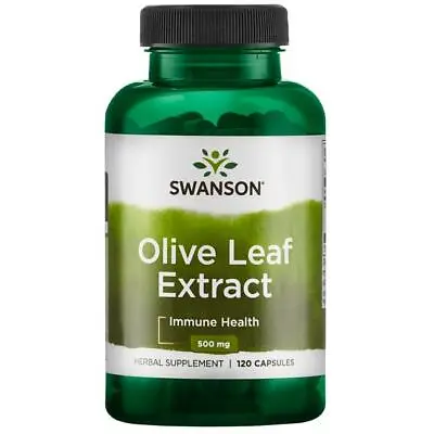 Olive Leaf Extract Capsules 20% Oleuropein 500mg Swanson • £16.98