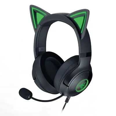 Razer Kraken Kitty V2 - USB Headset With RGB Kitty Ears - Black - RZ04-04730100 • $189