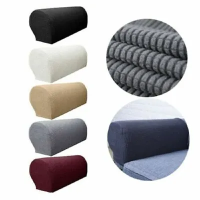 $5.99 • Buy 2x Removable Armchair Chair Arm Covers Stretch Sofa Arm Caps Couch Armrest Home