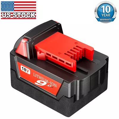 18 Volt For -Milwaukee Fit M-18 Lithium Ion Compact Battery 9.0Ah 48-11-1820 NEW • $38.92