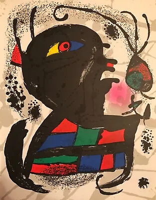 Joan Miro Original Stone Lithograph  Limited Edition Mourlot 1977 • $79