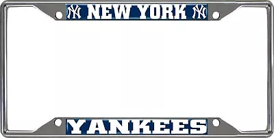 Fanmats MLB New York Yankees Chrome Metal License Plate Frame  • $13.99