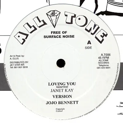 Janet Kay - Loving You / Jah Is The Leader / VG+ / 12   • £8.18