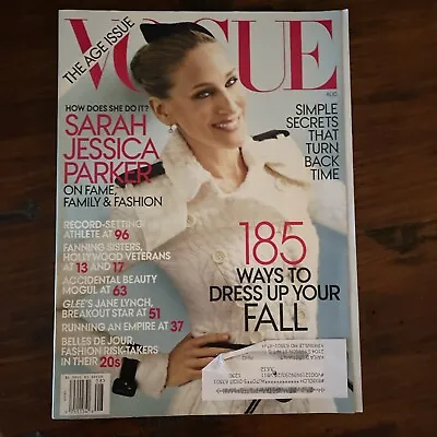 Vogue Magazine Sarah Jessica Parker Age Issue Jane Lynch Fanning Sisters 2011 . • $5.95