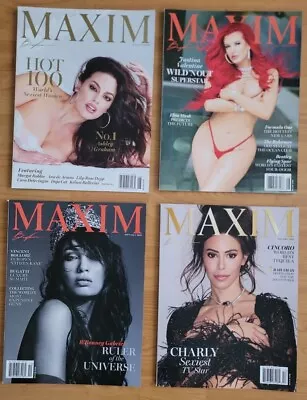 MAXIM Lot Of 4 Magazines MAY 2023 To DEC 2023 ASHLEY JUSTINA R'BONNEY CHARLY • $30