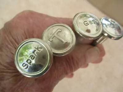 1916-1920 Dash Control Knobs Pull Push Set Of 4 Spark Gas Heat T For Throttle ? • $40