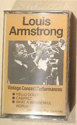 Louis Armstrong Cassette Tape Sealed Vintage Jazz 🎺 🎶 Vintage Concerts 🌎 • $5.63