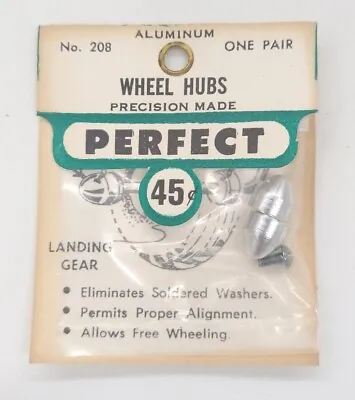 Perfect #208 Aluminum Wheel Hubs Model Train Car Plane Parts Landing Gear NEW • $4.79