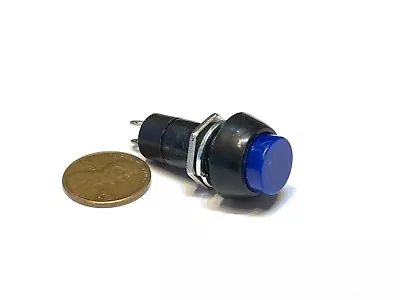 1 Piece Blue Momentary PUSH BUTTON SWITCH DC 6A N/O Normally Open On/off C11 • $8.86