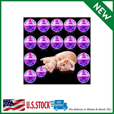 15 Pieces Ghost Hunting Cat Ball Light Up Cat Balls Motion Activated Interactive • $30.01