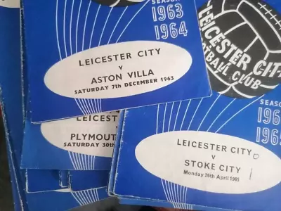 1963-1965 Leicester City Home Programmes League And Cup - Choose From List • £2.75
