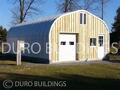 $6999 • Buy DuroSPAN Steel 25'x28'x13 Metal Straight Wall Arch Building Kit Open Ends DiRECT