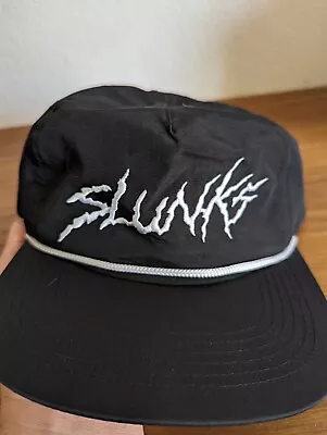 Slunks Hat Black White Rope Snapback Adjustable Swimwear Volleyball Pre Owned  • $29.99