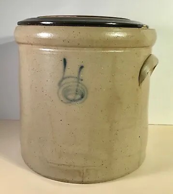 Red Wing Stoneware Salt Glaze Crock 4 Gallon Cobalt # & Bee Sting C1890-1910 • $199