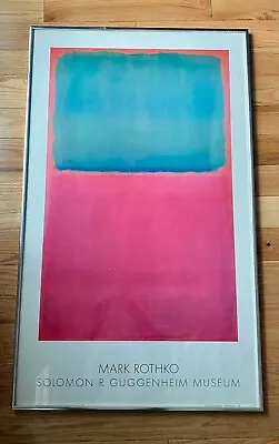 Vintage Mark Rothko Poster - 1978 Guggenheim Museum • $2600