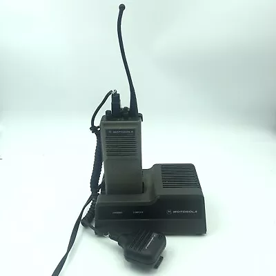 Motorola Walkie-Talkie Two Way Radio HT600 Charger & Antenna UNTESTED • $20.07